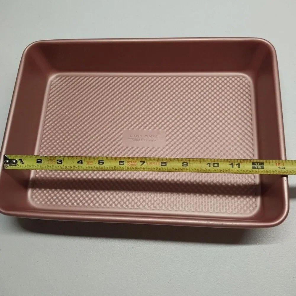 David Burke Gourmet Pro 13x9 Rose Gold Textured Nonstick Baking Pan